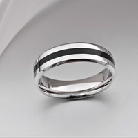 Bague plaquée titane, design géométrique, pierre naturelle, bijoux de mode unisexe, cadeau, occasion, Dongguan Chine K-R062