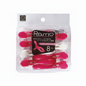 RAMO 8 pezzi Pink/White Pole Catch clip per bucato eleganti spille per organizzare il tuo abbigliamento - Product Image 1