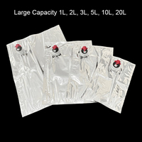 Sac à eau pliable BIB, sac en aluminium et plastique pliable avec valve papillon pour l'emballage de liquides