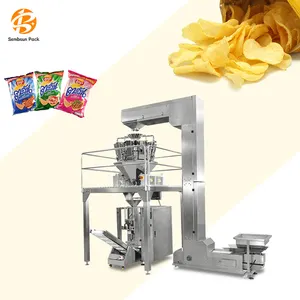 Multifunctional Vertical Weighting Filling Jelly Beans Automatic Banana Chips Packaging Trade Packing Machine