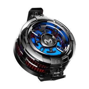MEMO CX08 Phone <b>Cooler</b> <b>Fan</b> AI Temperature Regulation Can Freeze 2 Modes RGB Light Phone <b>Cooler</b> for Gaming IOS Android - Product Image 1