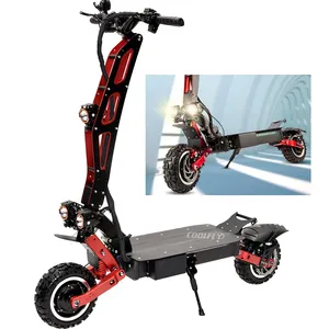 COOLFLY 2021 New design 6000W 60V dual motor wide wheel eec coc electric scooter foldable with lithium battery