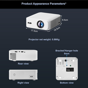 Bán Hot V318 Android 11 Thông Minh Full <span class=keywords><strong>HD</strong></span> 1080P Mini 420 Lumens LED LCD tự động tập trung rạp hát tại nhà 1 gam RAM chiếu - Product Image 5