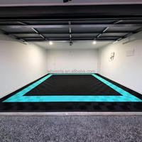 Baldosas Estilo Swisstrax, Piso de Garaje Encastrable de Caucho Compuesto, Piso Modular para Estacionamiento