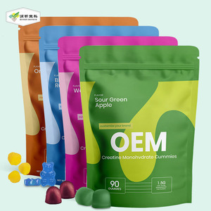 Pre tập luyện tùy chỉnh Stevia dưa hấu số lượng lớn Creatine đa vitamin Gummies cơ bắp và năng lượng Creatine Monohydrate Gummies - Product Image 1