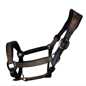 Riel de cuero duradero occidental ecuestre al por mayor equipo de carreras de caballos impermeable cuerda Halter y Headstall Halter - Product Image 1