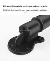 Colonnes de table télescopiques réglables en hauteur en acier inoxydable, plaque supérieure épaissie, pieds de table robustes à haute capacité de charge