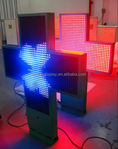 Croix <span class=keywords><strong>de</strong></span> pharmacie double face affichage extérieur led pharmacie croix signe p10 led pour pharmacie hôpital - Product Image 3