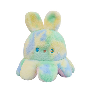 Cuscino Bifacciale Super Morbido con Motivi Carini (Polpo, Coniglio, Orso, Principessa) per Anniversario, Cambia <span class=keywords><strong>Faccia</strong></span>, Colorato, Antistress, Lavabile - Product Image 3