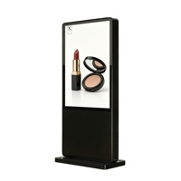 Écran LCD portable étanche de 65 pouces pour extérieur, moniteur publicitaire, écran d'affichage numérique sur pied