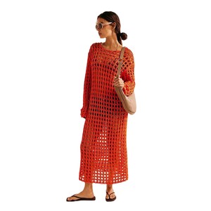 เสื้อไหมพรมแขนยาวเซ็กซี่แบบใหม่สำหรับวันหยุดพักผ่อนริมชายหาด - Product Image 5