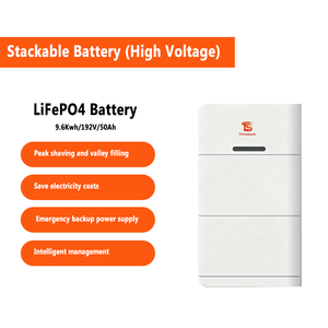 แบตเตอรี่ลิเธียมไอรอนฟอสเฟต (LiFePO4) แรงดันสูง 9.6 กิโลวัตต์ชั่วโมง 50 แอมป์ชั่วโมง สำหรับระบบกักเก็บพลังงานแสงอาทิตย์แบบต่อพ่วงได้สำหรับบ้าน - Product Image 2