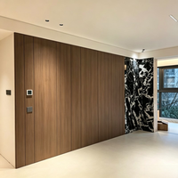 Armoire haute moderne en bois SLS avec coiffeuse et portes en bois massif pour chambre, couloir, maison, hôtel