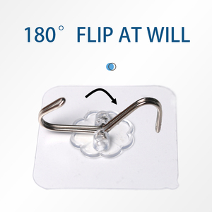 High Quality Transparent Adhesive <strong>Wall</strong> <strong>Hook</strong> Heavy Duty <strong>Wall</strong> <strong>Hooks</strong> for Hanging for Office Home Factory Wholesale Clothes Hangers - Product Image 2