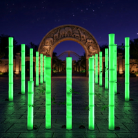 LED-Beleuchtung für Außenbereich, Quadratische Bodenleuchte für Villa und Rasen, Dekorative Wasserdichte Dimmbare Zoo-Landschafts-Atmosphärenbeleuchtung