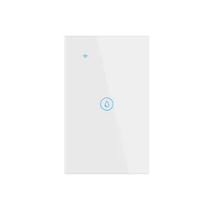 CHNLAN US Standard-Glas-Touch Panel Tuya WLAN Kessel-Schalter 20 A Timer Alexa Sprachsteuerung intelligenter Warmwasserbereiter-Schalter US