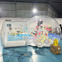 Maison extérieure de haute qualité OEM avec dôme transparent pour Tnet Maison gonflable pour ballons à bulles Maisons gonflables à bulles