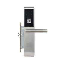 Serrure à mortaise électronique pour hôtels avec scanner de code QR entrée sans clé chronométrée pour portes en bois et en acier