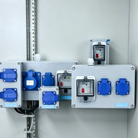 Boîtier de distribution industriel portable, alimentation électrique, interrupteur de maintenance, étanche IP67, 220V 16A, utilisation intérieure, disjoncteur 63A