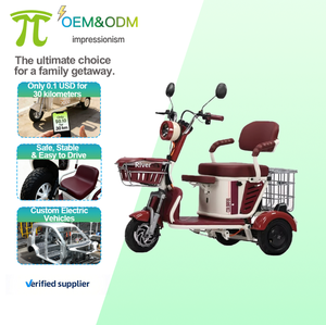 MP 2026 OEM Triciclo Eléctrico Motorizado de 60 V con 3 Ruedas y Capacidad para 2 Pasajeros, Motocicleta Scooter - Product Image 1