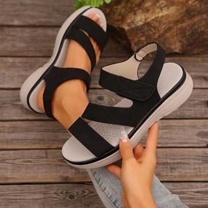 Sandales pour femmes à <span class=keywords><strong>semelle</strong></span> épaisse, résistantes aux chocs, <span class=keywords><strong>avec</strong></span> <span class=keywords><strong>semelle</strong></span> intermédiaire en EVA souple, idéales pour la randonnée et les voyages en extérieur – Vente en gros de sabots à plateforme très demandés - Product Image 1