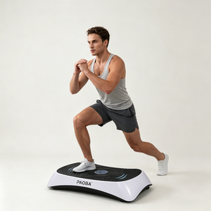 <span class=keywords><strong>Plateforme</strong></span> <span class=keywords><strong>vibrante</strong></span> portable pour la remise en forme à domicile, équipement de gym Crazy Fit, massage, matériau ABS et silicone, charge maximale de 120 kg pour la <span class=keywords><strong>musculation</strong></span> - Product Image 2