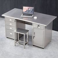 Table de bureau à domicile avec tiroir panneau de rangement bureau design table d'étude bureau de classe bureau armoire en métal