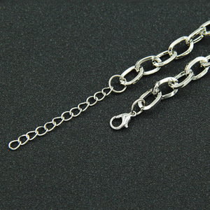 Collar de Cadena de Doble Color con Diseño Geométrico, Chapado en Plata, Estilo Hiphop, Unisex, Joyería de Moda - Product Image 5