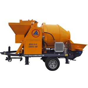 เครื่องผสมคอนกรีตแบบเคลื่อนที่พร้อมรีโมทคอนโทรลและเครื่องสูบน้ำคอนกรีตแบบต่างๆ - Product Image 1