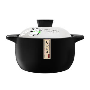Olla de barro Panda Casserole de 11 cm sin recubrimiento, resistente a altas temperaturas, para estufa de gas, uso doméstico - Product Image 2