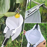 Outil de cueillette de fruits avec panier de récolte, crochet pour branches et sac élastique avec attrape-fruits