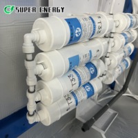 Kit de filtre de purification de remplacement pour système de filtration d'eau, coton PP, charbon actif, membrane RO, cartouches de post-filtration T33, EDI