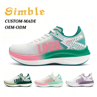 Chaussures de course respirantes à haute élasticité avec logo personnalisé OEM ODM, baskets de sport légères et amortissantes