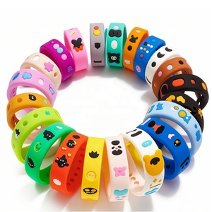 Manufacturer Customized Silicone <b>Rubber</b> Wristbands Bracelet With Hole Silicone Wristbands Custom Logo for Children - Product Image 1