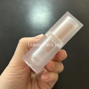 ISMAN - Tubo de Lápiz Labial Cuadrado Transparente Esmerilado Naranja de Lujo, Venta al por Mayor, Etiqueta Privada, Estuche Vacío para Bálsamo Labial, Plástico, Nuevo - Product Image 4