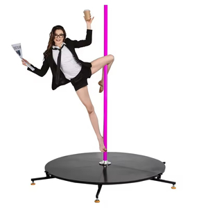 Freestanding Portable <strong>Dance</strong> <strong>Pole</strong> and Stage for Home Club Gym Party Pub - Product Image 1