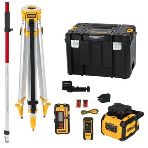 ชุดระดับเลเซอร์ DeWalt พร้อมขาตั้งกล้องและตัวรับสัญญาณสำหรับงานก่อสร้างและงานจัดตำแหน่ง - Product Image 1