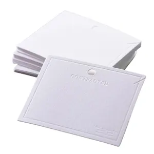 Jieyou Custom Deboss Logo Fashion Design Private Label Sieraden Display Papier Card