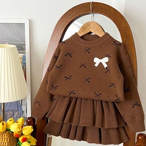 <span class=keywords><strong>Abbigliamento</strong></span> per Bambini di <span class=keywords><strong>Boutique</strong></span> in Stile Coreano, Maglione Lavorato a Maglia e Vestito a Strati, Completo Casual 2 Pezzi per Ragazze, Taglie 2-6 Anni - Product Image 5