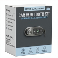 Kit Bluetooth pour voiture personnalisé en direct d'usine, accessoires automobiles, outils électroniques pour véhicules, boîtes lumineuses LED de type C pour voiture, ensembles