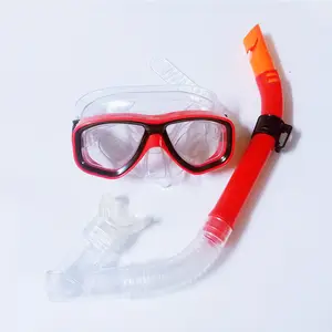 Adult PVC Scuba Diving Mask Kit Schnorchel ausrüstung Stoß feste Schwimm brille Unterwasser-Schnorchel maske