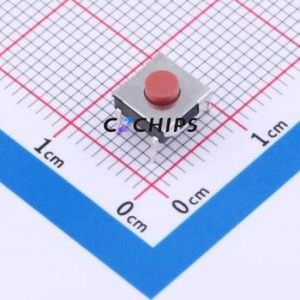 TS-1080D-A3B3-D2 Tactile Switch Through hole Component (THT) Switch Single Pole Single Throw Round Button 2.5N Through Hole - Product Image 1