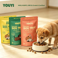 Sachet Doypack Personnalisé en Mylar de Qualité Alimentaire avec Fermeture Éclair, Faible MOQ, Anti-Odeur, pour Emballage d'Aliments pour Animaux (Chiens et Chats) 500g 1kg