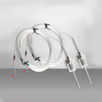Sonde de température à résistance en platine PT100 filetée haute précision avec plage de -50 à 200 °C et fils de connexion