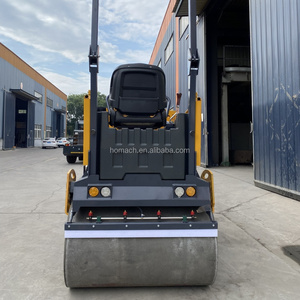 Yüksek kaliteli HM4000 4 Ton 4000KG yol silindir sıkıştırıcı çift davul Ride-on titreşimli actor ktör rulo makinesi vibrasyonlu silindir - Product Image 3