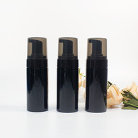 Flacon pompe en plastique PET noir de 120 ml, vide, pour voyage, emballage cosmétique, crème, lotion, shampoing, soin du visage, sérum