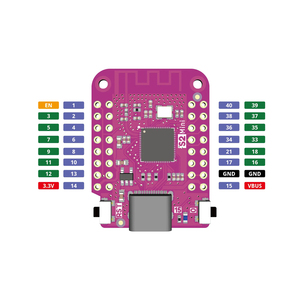 Carte Wi-Fi ESP32 S2 Mini basée sur ESP32-S2FN4R2 ESP32-S2 avec 4 Mo de mémoire Flash et 2 Mo de PSRAM pour mise à niveau compatible Mini - Product Image 1