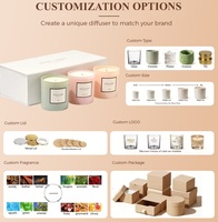 Bougie d'aromathérapie en cire de soja mélangée, faite à la main, parfumée, en forme de tasse, cadeaux haut de gamme, souvenirs d'anniversaire, ornements cadeaux