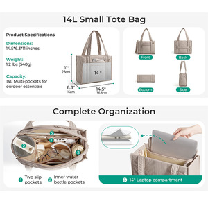 Bolso <span class=keywords><strong>de</strong></span> Mano Ligero Acolchado <span class=keywords><strong>de</strong></span> Nailon para Mujer, Bolso Tote Vertical Elegante, Bolso <span class=keywords><strong>de</strong></span> Hombro Suave Tipo Nube, Diseño <span class=keywords><strong>de</strong></span> Fabricante - Product Image 2