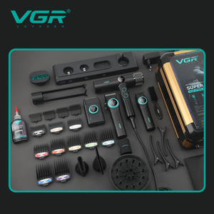 Set da Grooming Professionale VGR 4 in 1 Stepless, il Kit Definitivo per la Cura Personale, Macchinetta per Uomo VGR e <span class=keywords><strong>Asciugacapelli</strong></span> ad Alta Velocità da 110000 RPM - Product Image 4